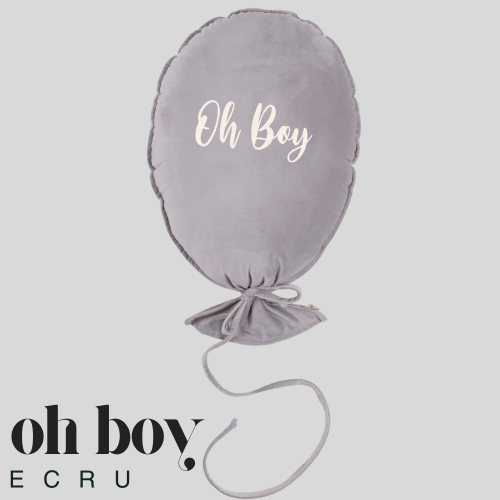 Dekoracyjny duży balon dla dziecka - 40 x 50 cm - szary