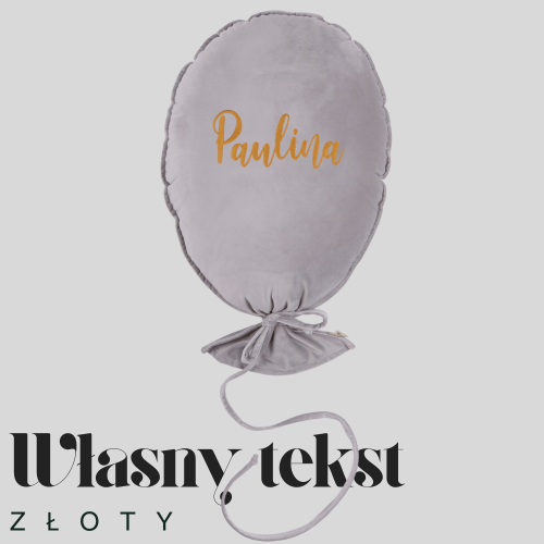 Dekoracyjny duży balon dla dziecka - 40 x 50 cm - szary
