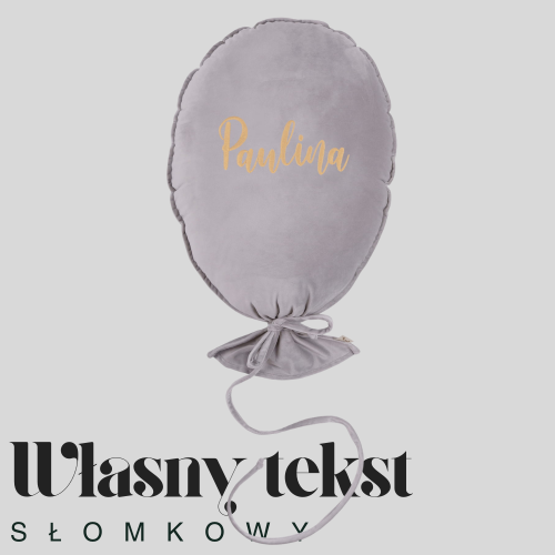 Dekoracyjny duży balon dla dziecka - 40 x 50 cm - szary