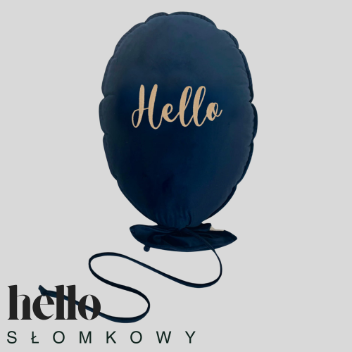 Dekoracyjny duży balon dla dziecka - 40 x 50 cm - granatowy