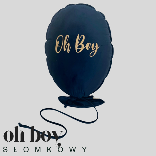 Dekoracyjny duży balon dla dziecka - 40 x 50 cm - granatowy