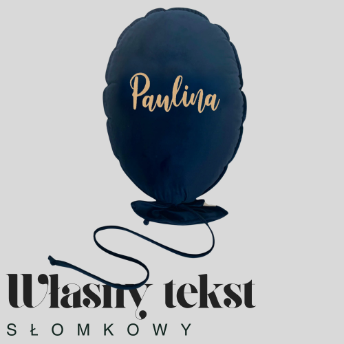 Dekoracyjny duży balon dla dziecka - 40 x 50 cm - granatowy