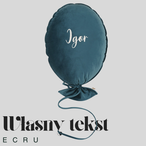 Dekoracyjny duży balon dla dziecka - 40 x 50 cm - Niebieski ciemny