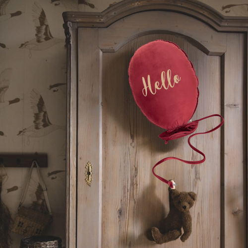Dekoracyjny duży balon dla dziecka - 40 x 50 cm - głęboka czerwień