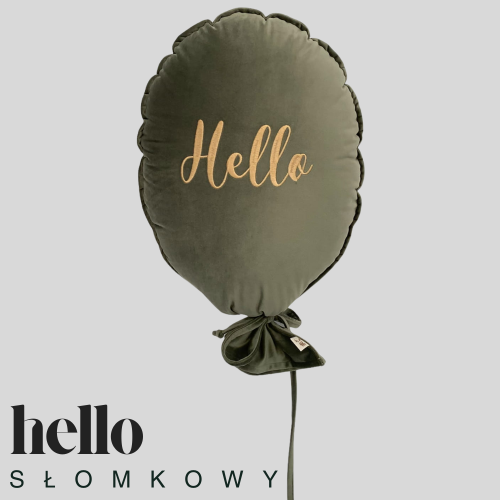 Dekoracyjny duży balon dla dziecka - 40 x 50 cm - leśna zieleń