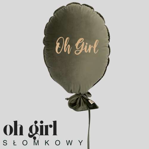 Dekoracyjny duży balon dla dziecka - 40 x 50 cm - leśna zieleń