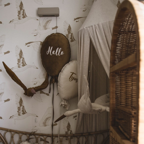 Dekoracyjny duży balon dla dziecka - 40 x 50 cm -ciepły brąz