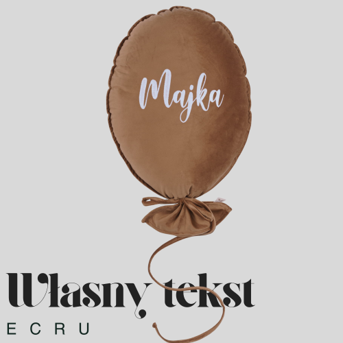 Dekoracyjny duży balon dla dziecka - 40 x 50 cm -ciepły brąz