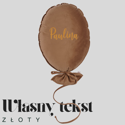 Dekoracyjny duży balon dla dziecka - 40 x 50 cm -ciepły brąz