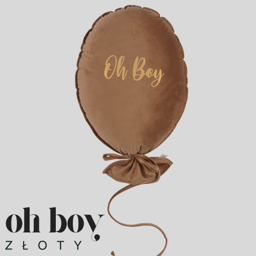 Dekoracyjny duży balon dla dziecka - 40 x 50 cm -ciepły brąz