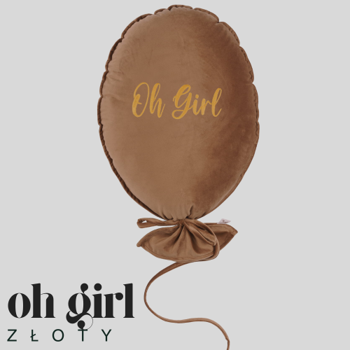 Dekoracyjny duży balon dla dziecka - 40 x 50 cm -ciepły brąz