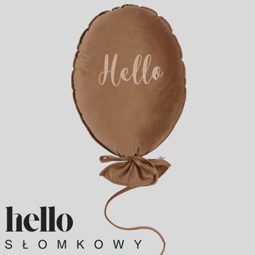 Dekoracyjny duży balon dla dziecka - 40 x 50 cm -ciepły brąz