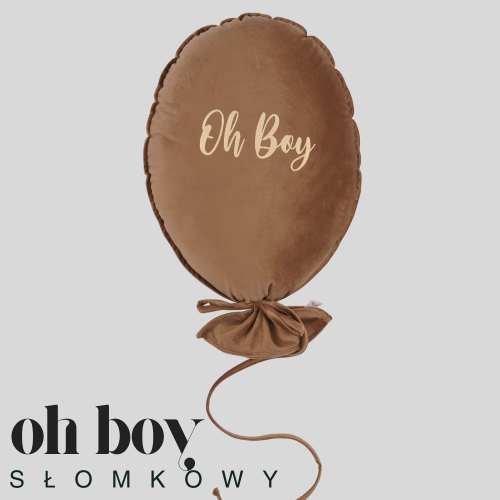 Dekoracyjny duży balon dla dziecka - 40 x 50 cm -ciepły brąz