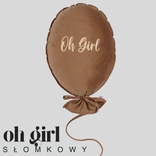 Dekoracyjny duży balon dla dziecka - 40 x 50 cm -ciepły brąz