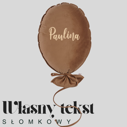 Dekoracyjny duży balon dla dziecka - 40 x 50 cm -ciepły brąz