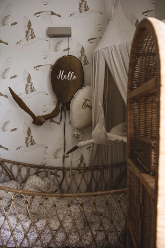 Dekoracyjny duży balon dla dziecka - 40 x 50 cm -ciepły brąz