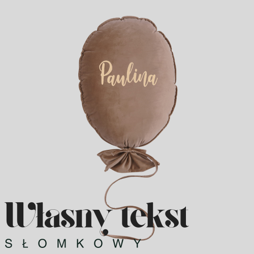 Dekoracyjny duży balon dla dziecka - 40 x 50 cm -kawa z mlekiem