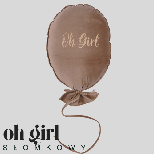 Dekoracyjny duży balon dla dziecka - 40 x 50 cm -kawa z mlekiem