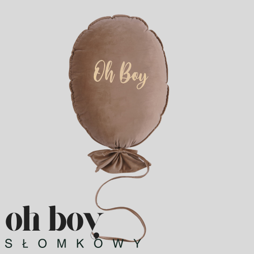 Dekoracyjny duży balon dla dziecka - 40 x 50 cm -kawa z mlekiem