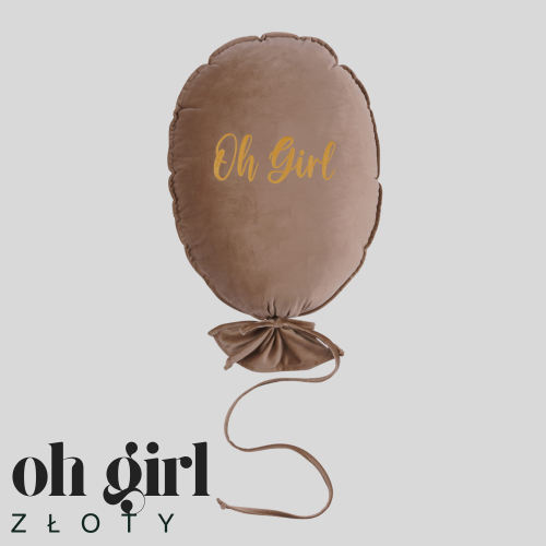 Dekoracyjny duży balon dla dziecka - 40 x 50 cm -kawa z mlekiem