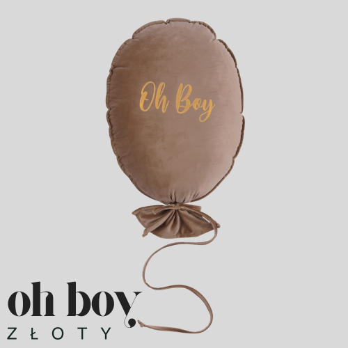 Dekoracyjny duży balon dla dziecka - 40 x 50 cm -kawa z mlekiem