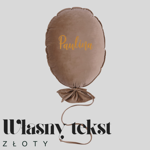 Dekoracyjny duży balon dla dziecka - 40 x 50 cm -kawa z mlekiem