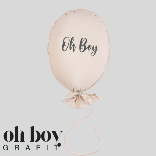 Dekoracyjny duży balon dla dziecka - 40 x 50 cm -kolor śmietankowy