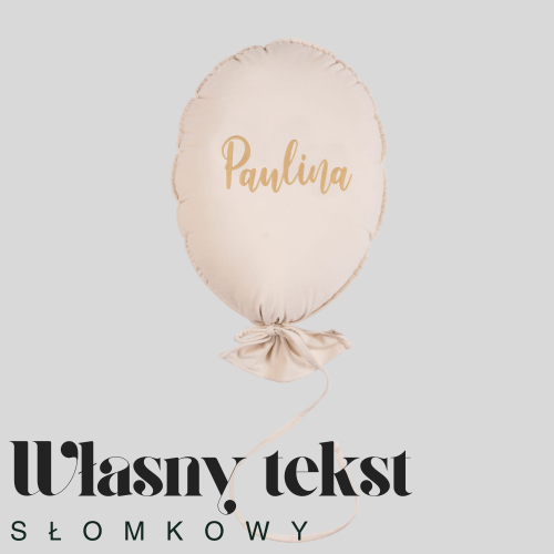 Dekoracyjny duży balon dla dziecka - 40 x 50 cm -kolor śmietankowy