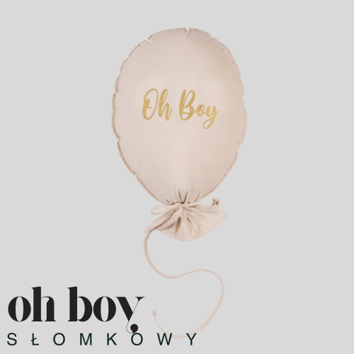 Dekoracyjny duży balon dla dziecka - 40 x 50 cm -kolor śmietankowy