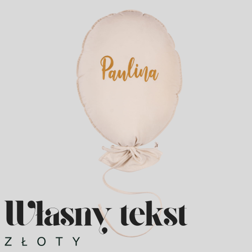 Dekoracyjny duży balon dla dziecka - 40 x 50 cm -kolor śmietankowy