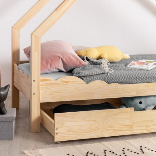 Łóżko dziecięce Loca D drewniany domek