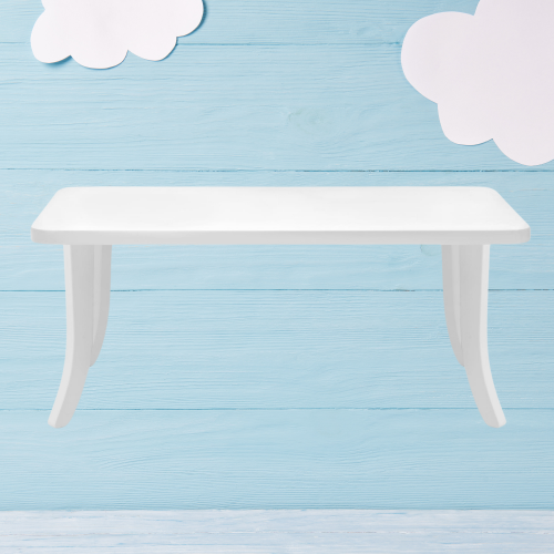 Stolik dla dziecka prostokątny biały