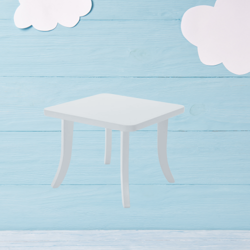 Stolik dla dziecka kwadratowy biały