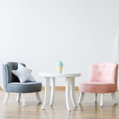 Stolik dla dziecka okrągły biały