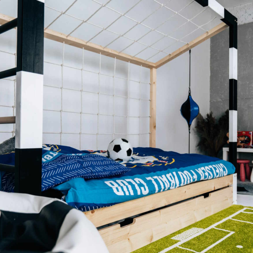 Dziecięce łóżko drewniane - Bramka do piłki nożnej 190 x90 cm lub 200 x 90 cm