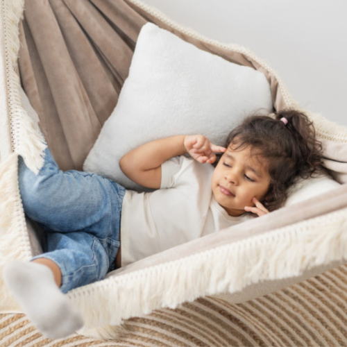 Bawełniany Hamak Dziecięcy do 80kg - Piórkowe Marzenie