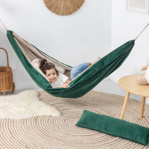 Bawełniany Hamak Dziecięcy Szyty w Polsce - Leśna Pierzynka