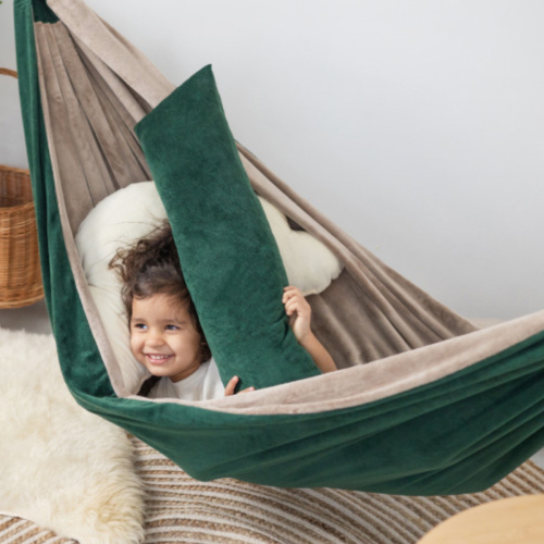 Bawełniany Hamak Dziecięcy dla Przedszkolaka - Leśna Pierzynka