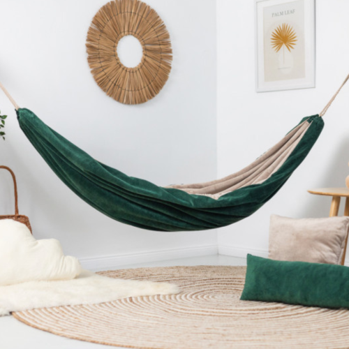 Bawełniany Hamak Dziecięcy do pokoju Leśnego - Leśna Pierzynka