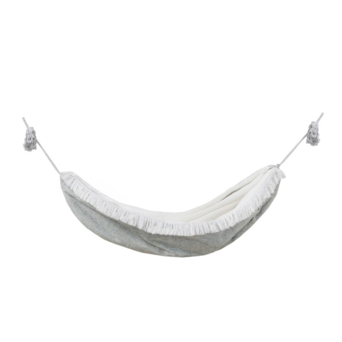 Bawełniany Hamak Dziecięcy Szary - Przytulna Krateczka