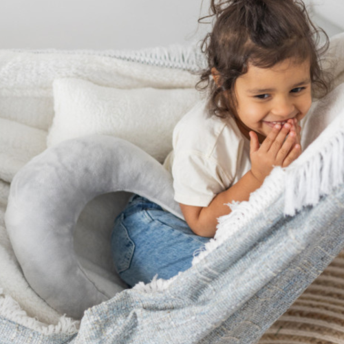 Bawełniany Hamak Dziecięcy dla Dziewczynki - Przytulna Krateczka