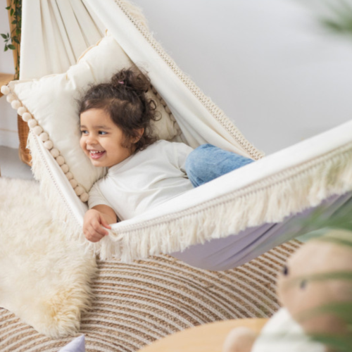 Bawełniany Hamak Dziecięcy Polski producent - Księżycowy Sen