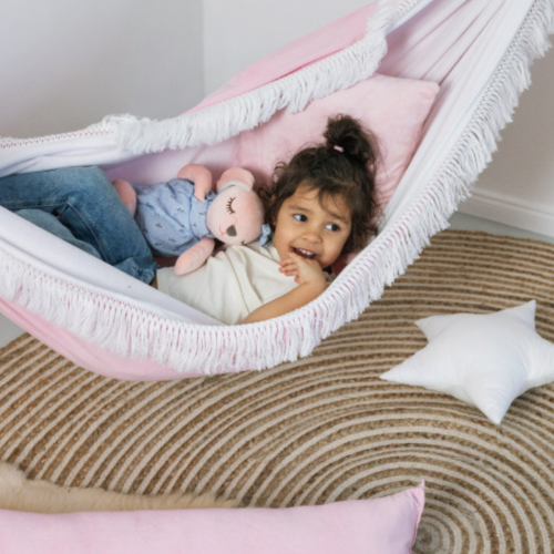 Bawełniany Hamak Dziecięcy dla Dziewczynki - Różany Sen