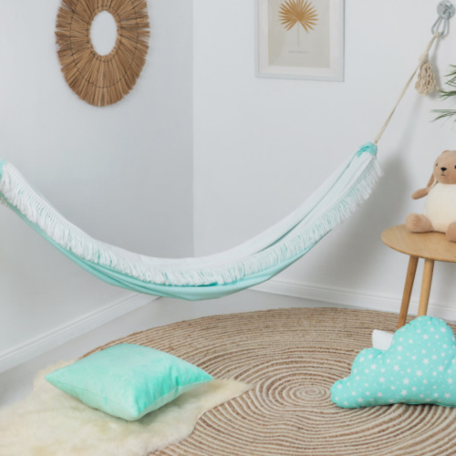 Bawełniany Hamak Dziecięcy dla dziewczynki - Błękitna Laguna