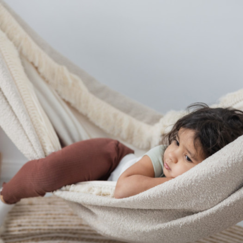 Bawełniany Hamak Dziecięcy Boho - Puchowy Relaks