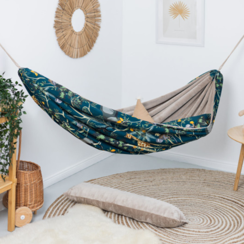 Bawełniany Hamak Dziecięcy Boho - Dżunglowa Drzemka