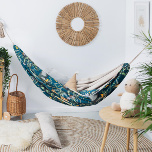 Bawełniany Hamak Dziecięcy dla chłopca - Dżunglowa Drzemka