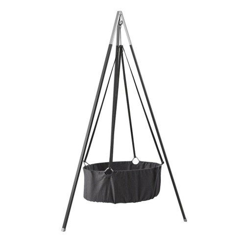 Kołyska zawieszana Leander Classic™ – szara, na sufit lub statyw, organiczna bawełna