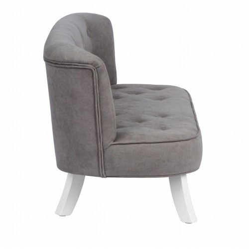 Sofa Welurowa dla dziecka Dymna Szarość