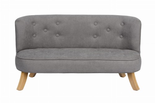 Sofa Welurowa dla dziecka Dymna Szarość